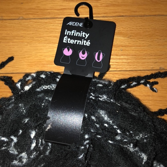 Brand new Black Plaid Eco Conscious Infinity Scarf - Picture 2 of 7